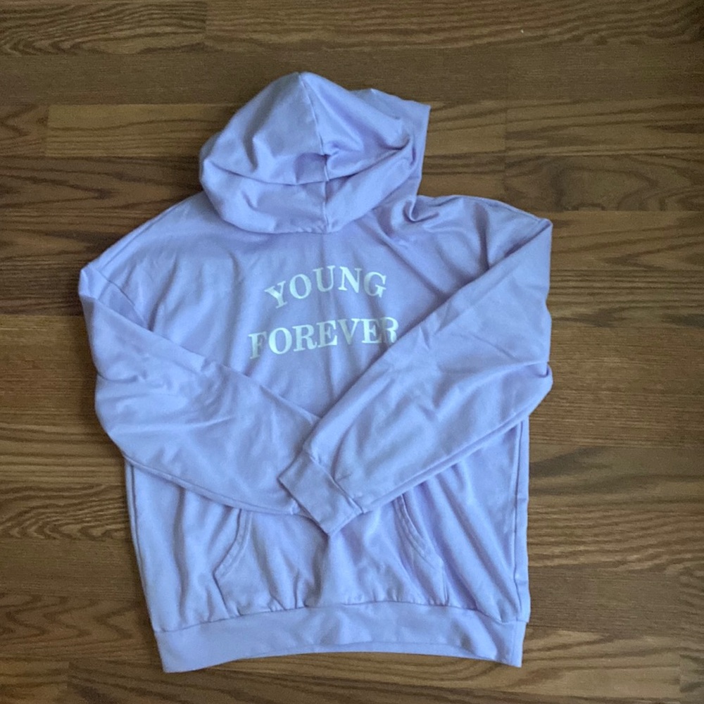 Pastel Purple Hoodie with design